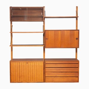 Dänisches Vintage Bücherregal mit 2 Fächern aus Teak von Poul Cadovius