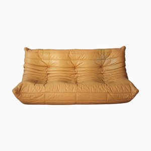 Leather Togo Sofa by Michel Ducaroy for Ligne Roset, 1992