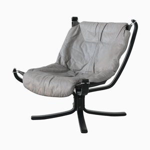 Gray Falcon Lounge Chair from Vatne Møbler, 1970