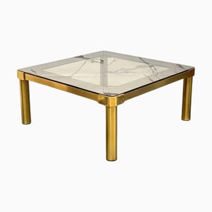 Vintage Hollywood Regency Brass Coffee Table, 1970s