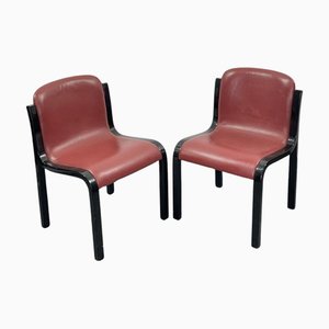 Set of Chairs in Leather, 1970