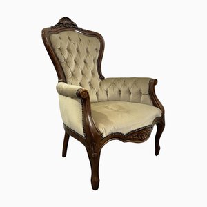 Antique Luigi Filippo Armchair in Mahogany, 1800