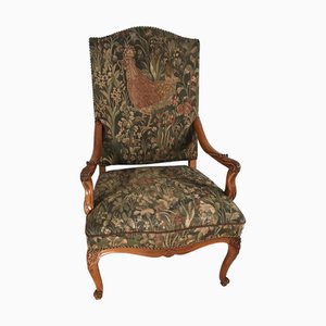Baroque Armchair in Carved Walnut, Germany, 19th Century