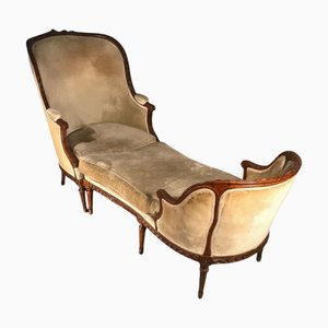 French Louis XV Duchesse Chaise Longue, 1770s