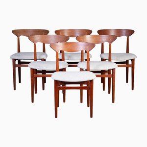Chaises de Salle à Manger Vintage en Teck de Slagelse Møbelfabrik, Danemark, 1960s, Set de 6