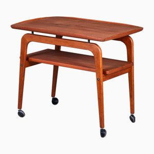 Teak Bar Cart by Arne Hovmand-Olsen for Mogens Kold, 1960s