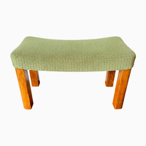 Vintage Ottoman in Green Velvet, 1970s