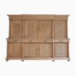Großer Schrank aus gebleichter Eiche, Ende 19. Jh.