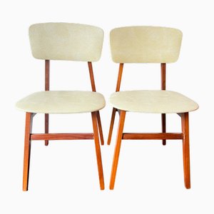 Niederländischer Vintage Stuhl aus Holz & Kunstleder von Simpla-Lux, 1960er