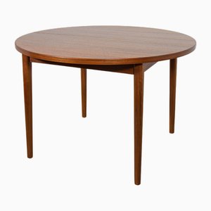Mid-Century Round Teak Dining Table by Nils Jonsson for Hugo Troeds, Sweden, 1960s