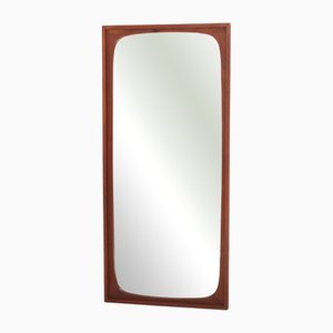 Large Mid-Century Modern Danish Teak Mirror, 1960s