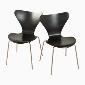 Set of Model 3107 Dining Chairs by Arne Jacobsen for Fritz Hansen, 1950s