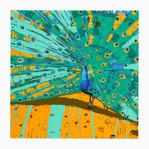 Rafal Gadowski, Peacocks 35, 2025, Olio su tela