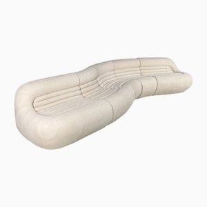 Weißes italienisches Carrera Sofa von De Pas, Durbino und Lomazzi für B&B Italia, 1970er