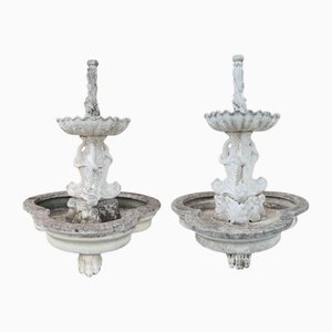 Large Early 20th Century Garden Fountains, Set of 2