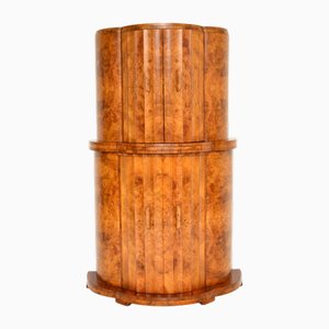 Art Deco Burr Walnut Cocktail Cabinet from Epstein, 1930s