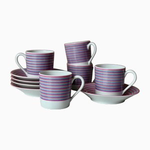 Limoges Porcelain Tea or Coffee Set by CH. Field Haviland, Set of 10