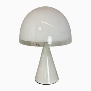 Lampada da tavolo modernista Space Age a forma di fungo di Harvey Guzzini per Guzzini, Italia, anni '70