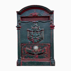 Late 19th Century French Cast Iron Post Office Mailbox , 1890s