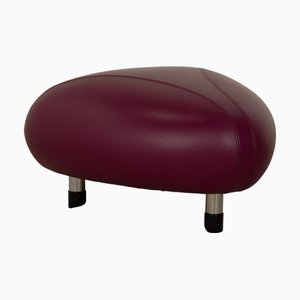 Space Age Pallone Leather Stool from Leolux