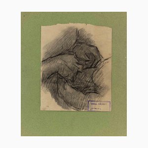 Luigi Galli, The Hands, Pencil Drawing, Late 19th Century