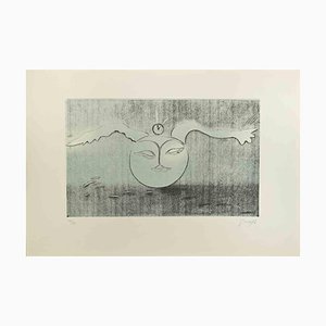 Guelfo Bianchini, Lunar Poet, Etching, 1970s