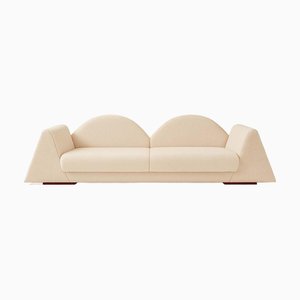Amanecer Sofa in White Bouclé by Moanne