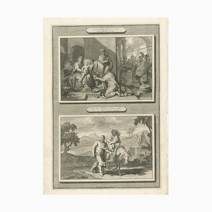 Pieter Mortier, Adoration of the Magi and Flight Into Egypt, 1700, Paper