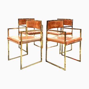 Hollywood Regency Dining Chairs, Set of 4
