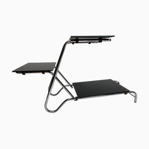 Tubular Chromed Flower Stand attributed to Emile Guyot, 1930s