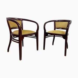 Poltrone nr. 6521 attribuite a Otto Wagner per Thonet, fine XIX secolo, set di 2