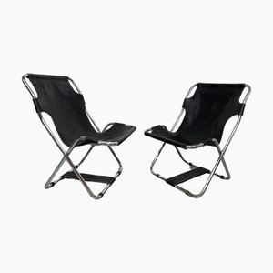 Sillas plegables Bauhaus, años 60. Juego de 2