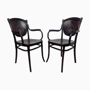 Secession Sessel Set von Thonet, 1890er