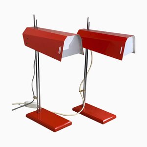 Lampade da scrivania Mid-Century moderne di Josef Hurka per Lidokov, anni '60, set di 2