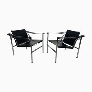 Set of Bauhaus Chairs by Le Corbusier for Cassina, 1970s