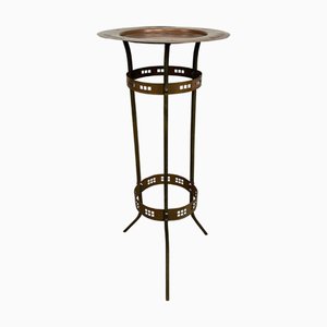 Viena Secession Brass Side Table by Josef Hoffmann, 1890s