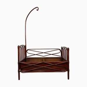 Lit d'Enfant en Bois Courbé par Michael Thonet, 1890