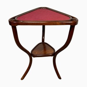 Antiker dreieckiger Kartentisch von Thonet, 1890er