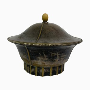 Dose Jugendstil placcato in argento di Josef Hoffmann, fine XIX secolo