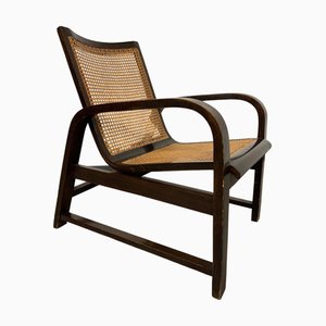 Funktionalistischer Sessel aus Bugholz von Thonet, 1930er