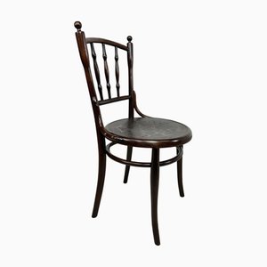 Sedia da pranzo in legno curvato di Thonet, fine XIX secolo