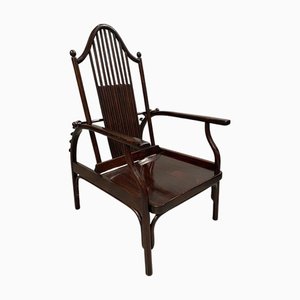 Poltrona regolabile di Josef Hoffmann per Jacob & Josef Kohn, fine XIX secolo