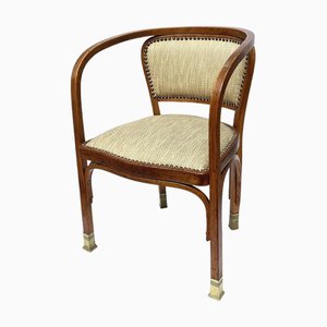 Secession Armchair by Gustav Siegel for J.J.Kohn, 1890s