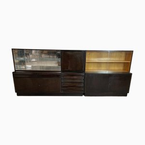 Wall Units by Jindřich Halabala for Up Závody, 1930s, Set of 2