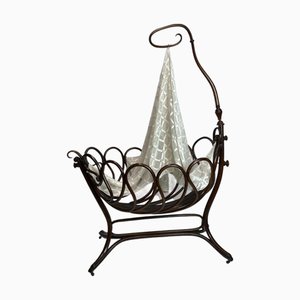 Französische Wiege aus Bugholz von Thonet, 1890er