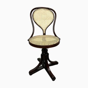 Sedia girevole nr. 9 in legno curvato attribuita a JJ Kohn per Thonet, 1886