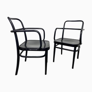 Art Deco Armlehnstühle Nr. a 64f Adolf Gustav Schneck zugeschrieben für Thonet Mundus, 1930er, 2er Set