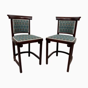 Sedie da salone nr. 423 attribuite a Josef Hoffmann per J&J Kohn, 1905, set di 2