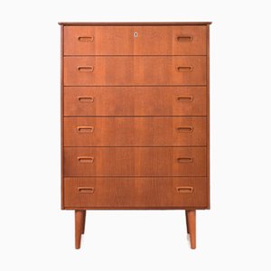 Commode à Tiroirs Mid-Century en Teck, Danemark, 1960s