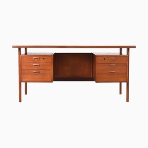 Dänischer Mid-Century Teak Schreibtisch von Kai Kristiansen für FM Møbler, 1960er